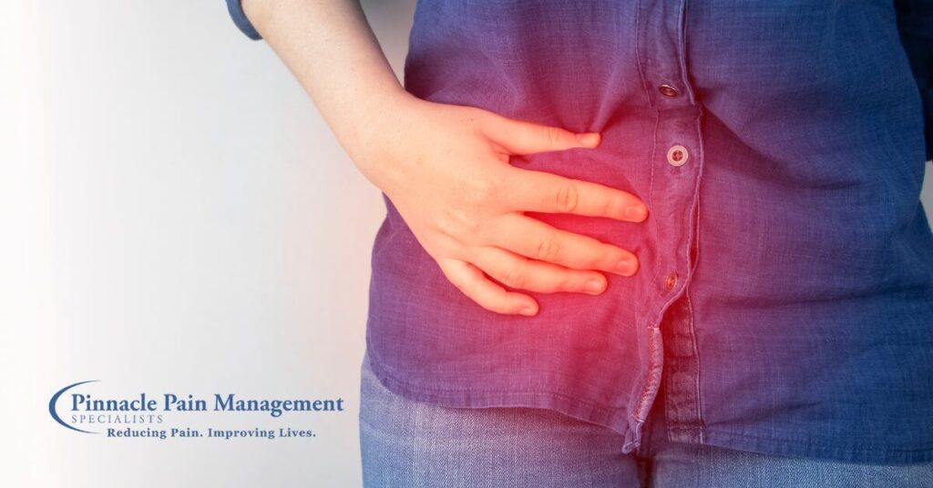 Lower abdomen pain.